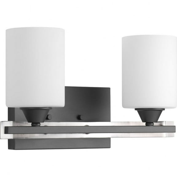 P300145-143-Progress Lighting-Dart - 2 Light - Cylinder Shade in Modern style - 14.25 Inches wide by 7.88 Inches high