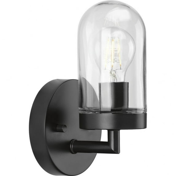 P300174-143-Progress Lighting-Signal - 1 Light - Cylinder Shade in Coastal style - 5.13 Inches wide by 9.13 Inches high-Graphite Finish