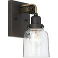 thumbnail image 1 of P300226-143-Progress Lighting-Rushton - 1 Light - Bell Shade in Farmhouse style - 5 Inches wide by 9.5 Inches high-Graphite Finish, 1 of 14