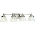 thumbnail image 1 of P300351-009-Progress Lighting-Hinton - 4 Light Bath Vanity In Farmhouse Style-7.75 Inches Tall and 7.12 Inches Wide-Brushed Nickel Finish, 1 of 7
