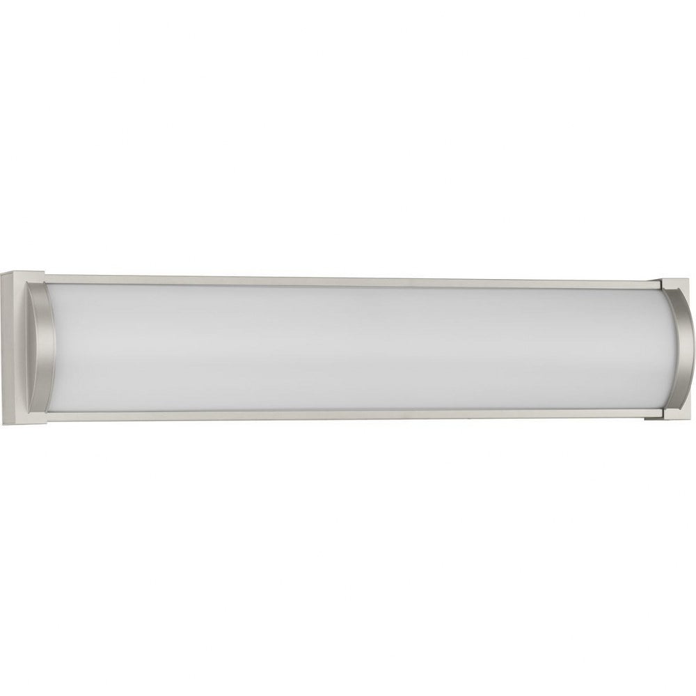 Barril 24" Brushed Nickel LED Linear Vanity Light with Acrylic Shade