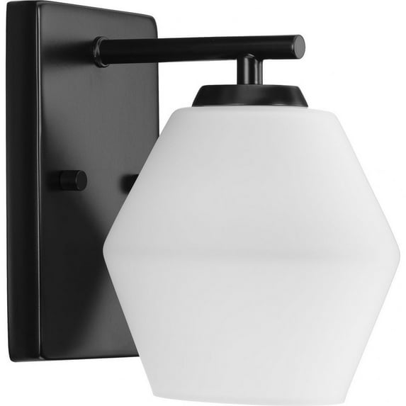 P300430-31M-Progress Lighting-Copeland - 1 Light Bath Vanity In Mid-Century Modern Style-8 Inches Tall and 7 Inches Wide-Matte Black Finish