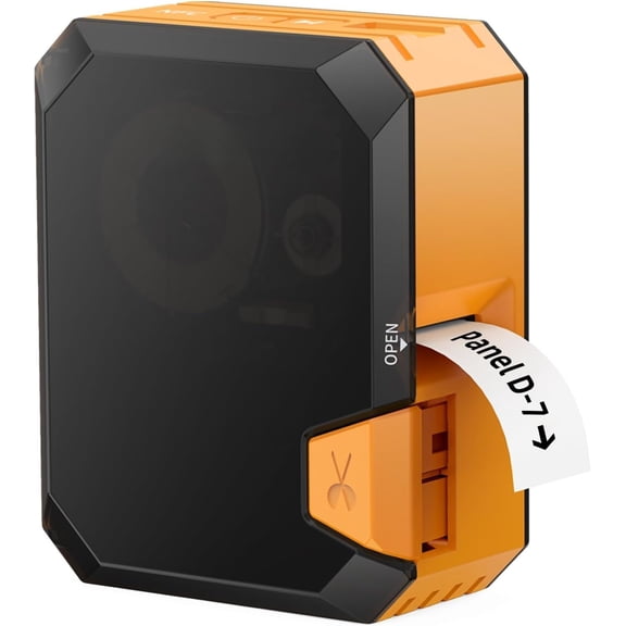 P31S Industrial Label Maker, Portable Printer with 0.75" x 19.68ft L Label, Wire and Labeling Machine for Job Sites, Heat Shrink Tubing Labeler Version