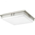 thumbnail image 1 of Progress Lighting Helm Collection 3-Light LED Flush Mount in Brushed Nickel with Acrylic Diffuser, 1 of 5