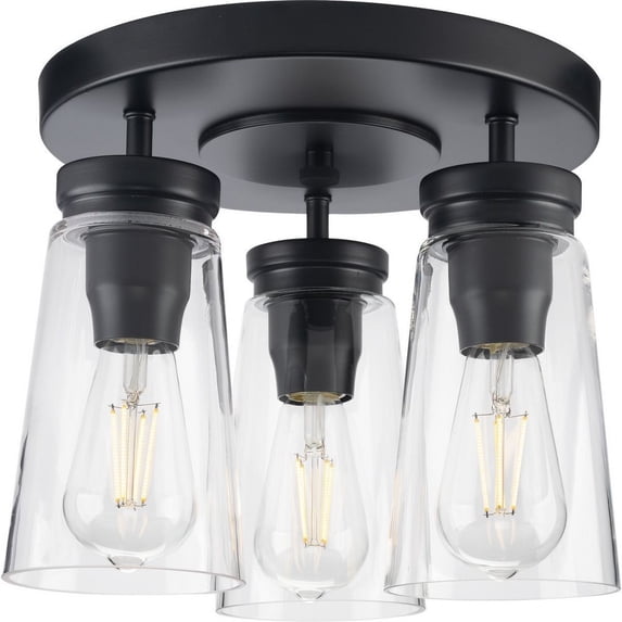 P350181-031-Progress Lighting-Stockbrace - 3 Light Flush Mount