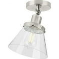 thumbnail image 1 of P350198-009-Progress Lighting-Hinton - 1 Light Flush Mount-Brushed Nickel Finish, 1 of 3