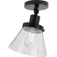 thumbnail image 1 of P350198-031-Progress Lighting-Hinton - 1 Light Flush Mount-Matte Black Finish, 1 of 3