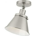 thumbnail image 1 of P350199-009-Progress Lighting-Hinton - 1 Light Flush Mount-Brushed Nickel Finish, 1 of 2