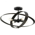 thumbnail image 1 of P350280-31M Progress Lighting Allegheny - 4 Light Flush Mount-12.12 Inches Tall and 24 Inches Wide-Matte Black Finish, 1 of 10