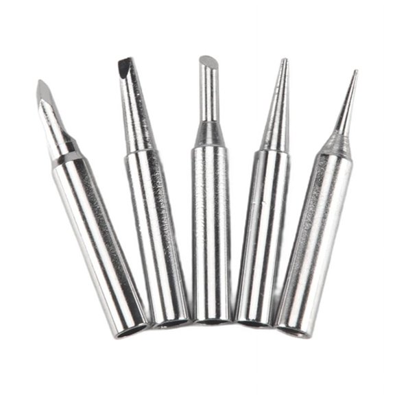 P36 Soldering Station Conical Bevel 60W Solder Iron Tip 5pcs,5 x Soldering Iron Tip,Silver Tone