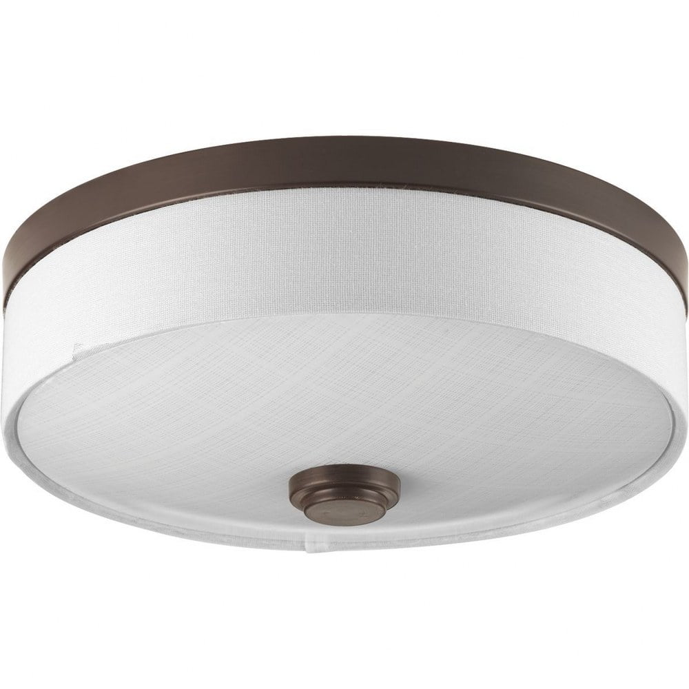 Open Box P3610-2030K9-Progress Lighting-Weaver LED - Close-to-Ceiling Light - 1 Light - Drum Shade in Transitional style - 10 Inches wide by 3.44 Inches
