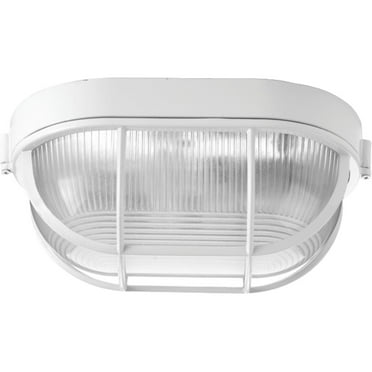 P3706-30-Progress Lighting-Bulkheads - Close-to-Ceiling Light - 1 Light in Coastal style - 6.31 Inches wide by 11.06 Inches high-White Finish