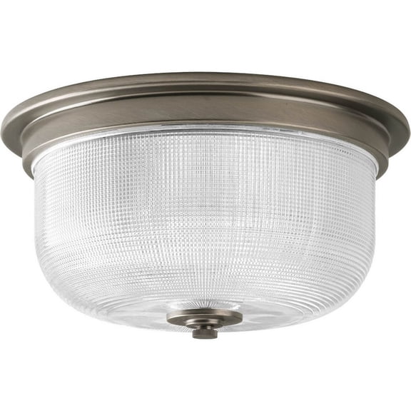 Open Box P3740-81-Progress Lighting-Archie - 6.25 Inch Height - Close-to-Ceiling Light - 2 Light - Bowl Shade - Line Voltage - Damp Rated-Antique Nickel Finish