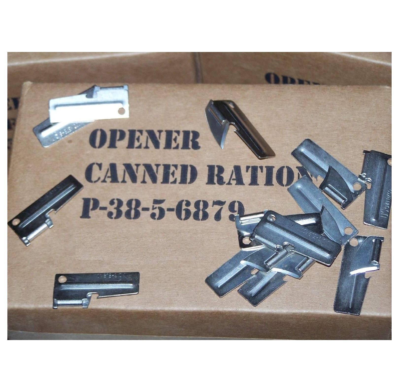 P38 Can Openers 25 Pack Made in USA Stainless Steel Military Hiking