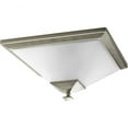 thumbnail image 1 of Progress Lighting, Clifton Heights, 2-Light Flush Mount, Brushed Nickel, Etched Glass Shade, 1 of 2