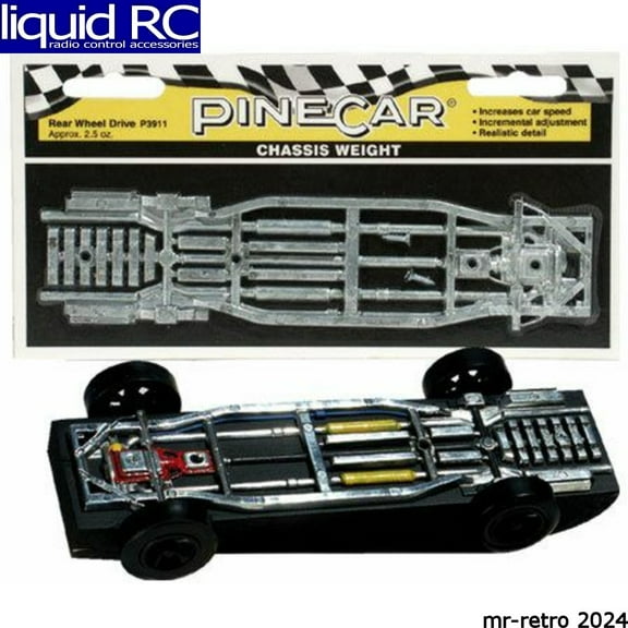 Pinecar 3911 Chassis Weight Rear Wheel Drive 2.5 oz