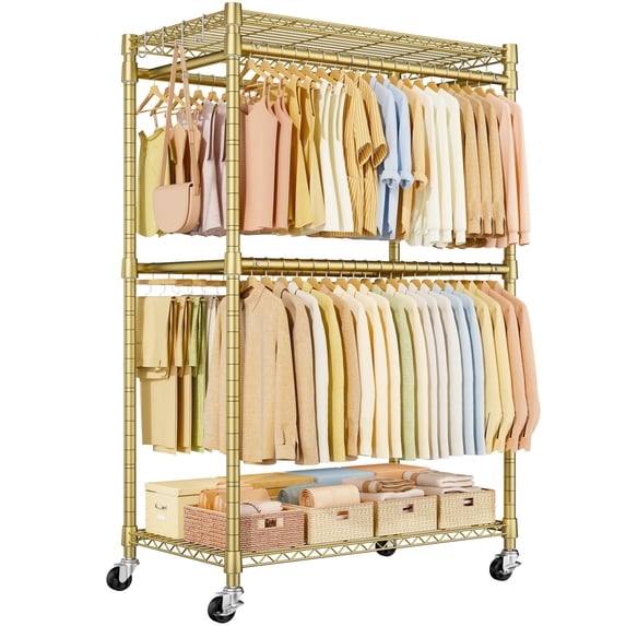 Transportable Clothes Rack P4 Plus Rolling Clothes Rack Heavy Duty,Rolling Clothes Rack, Clothing ...