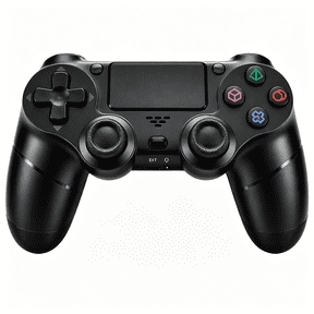 P4 Wireless Controller Gamepad for P4 Slim Pro PC with 6-Axis Gyro Dual Vibration (Black)