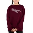 thumbnail image 1 of P40 - Girl's Word Art Crewneck Sweatshirt, 1 of 3