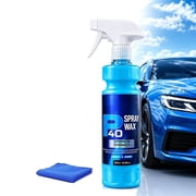 P40 Spray Wax, P40 Detailer Spray Wax, P40 Detailer Spray With Carnauba, Quick Effect Car Coating Spray, Waterproof Stain Resistant Auto Surfaces Care, For Paint, Glass, Plastic
