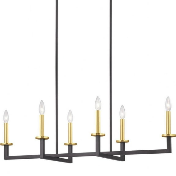 P400114-143-Progress Lighting-Blakely - Chandeliers Light - 6 Light in Modern style - 40 Inches wide by 15.63 Inches high