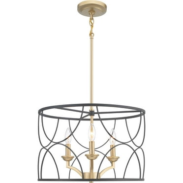 P400177-031-Progress Lighting-Landree - Chandeliers Light - 3 Light in Luxe and New Traditional style - 18.13 Inches wide by 12 Inches high-Black