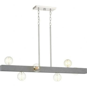 P400269-009-Progress Lighting-Mill Beam - 6 Light Linear Island