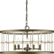 P400320-161-Progress Lighting-Lattimore - 5 Light Chandelier In Coastal Style-11.5 Inches Tall and 22 Inches Wide     -Traditional Installation
