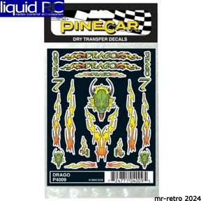Pinecar 4009 Dry Transfer Decals Drago
