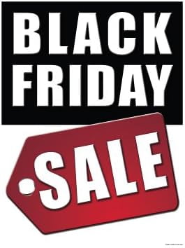 P40BFS Black | Friday Holiday Sale Seasonal Vinyl Window Sale Sign ...
