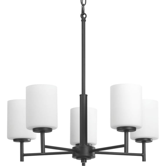 P4319-31-Progress Lighting-Replay - 19.625 Inch Height - Chandeliers Light - 5 Light - Line Voltage-Black Finish -Traditional Installation
