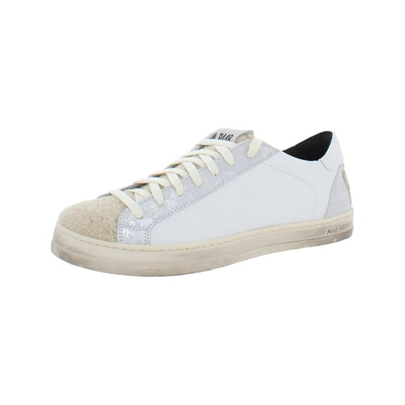 P448 Womens John Leather Lace Up Casual and Fashion Sneakers