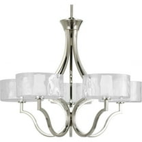 P4645-104WB-Progress Lighting-Caress - Chandeliers Light - 5 Light in Luxe and New Traditional style - 27 Inches wide by 22 Inches high