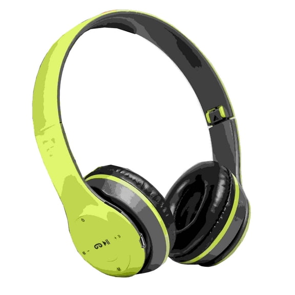 P47 Foldable Sports Headphones w/ HiFi Stereo Sound & Ergonomic Design - Multipurpose for Home, Office, Gym, Travel (Green)