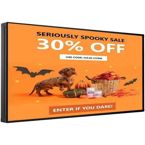 P5 Outdoor Scrolling LED Sign Display 65x34 inch WiFi and USB Programmable Led Digital Sign Message Board, RGB Full Color with High Resolution Support Text Image Video for Business Store