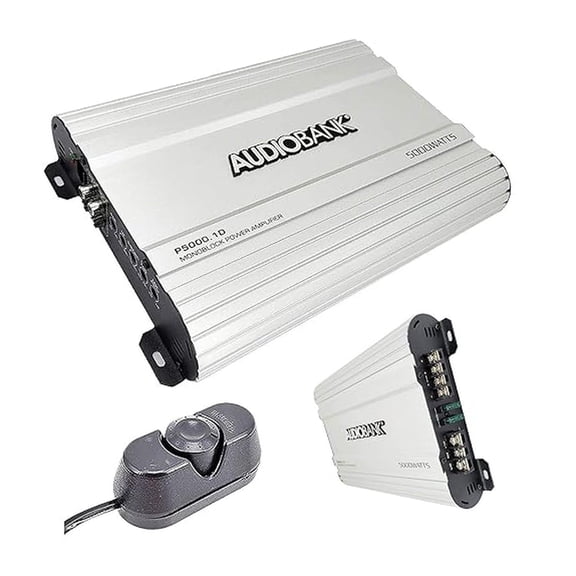 P5000.1D Monoblock Car Audio Amplifier with 5000 Watts Output Power 2/4 Ohm Stable Subwoofer Control Tri-Mode Operation 90 dB Channel Separation