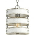 thumbnail image 1 of Progress Lighting Gulliver 1-Light Wall Sconce, Galvanized, Open Design, Wood Grained Texture, Canopy Included, 1 of 5