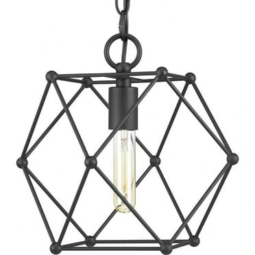 P500082-031-Progress Lighting-Spatial - Pendants Light - 1 Light in Bohemian and Modern style - 12 Inches wide by 11.25 Inches high     -Traditional