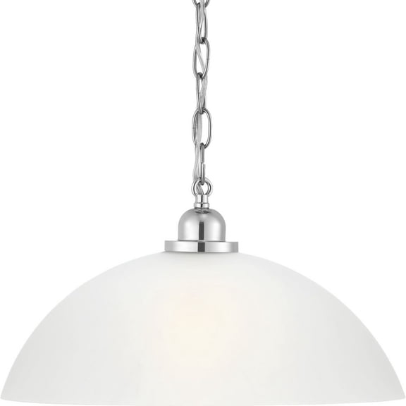 P500149-015-Progress Lighting-Classic Dome Pendant - Pendants Light - 1 Light - Bowl Shade in Transitional and Traditional style - 15 Inches wide by