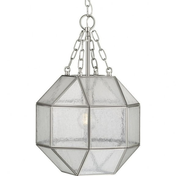P500221-009-Progress Lighting-Mauldin - Pendants Light - 1 Light in Bohemian and Farmhouse style - 12 Inches wide by 19.88 Inches high-Brushed Nickel