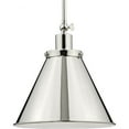 thumbnail image 1 of Progress Lighting Hinton 1-Light Pendant, Polished Nickel, Vintage Metal Shade, 1 of 10