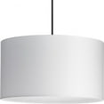 thumbnail image 1 of Progress Lighting Markor Collection 3-Light Pendant Ceiling Light, Brushed Nickel/Matte Black/Vintage Brass, Black Parchment Shade, 1 of 18
