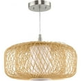 thumbnail image 1 of P500396-201-Progress Lighting-Cordova - 1 Light Medium Pendant In Modern Style-10 Inches Tall and 16 Inches Wide-Natural Rattan Finish    -Traditional, 1 of 2