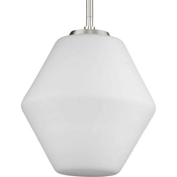 P500409-009-Progress Lighting-Copeland - 1 Light Pendant In Mid-Century Modern Style-11.5 Inches Tall and 10 Inches Wide-Brushed Nickel Finish