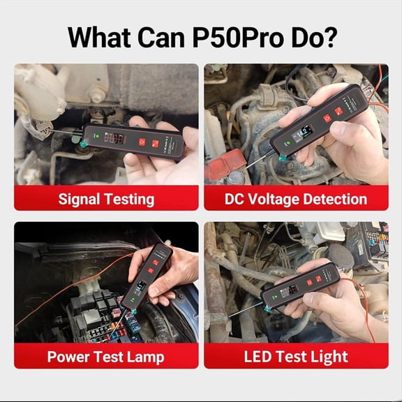 P50pro Mini Oscilloscope Automotive Circuit Tester Multifunctional 0-45V Circuit System Electrical Detector Tools