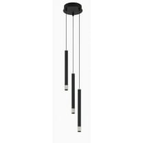 P5400-691-L-George Kovacs Lighting-Wand - 15W 3 LED Pendant-13.75 Inches Tall and 7 Inches Wide
