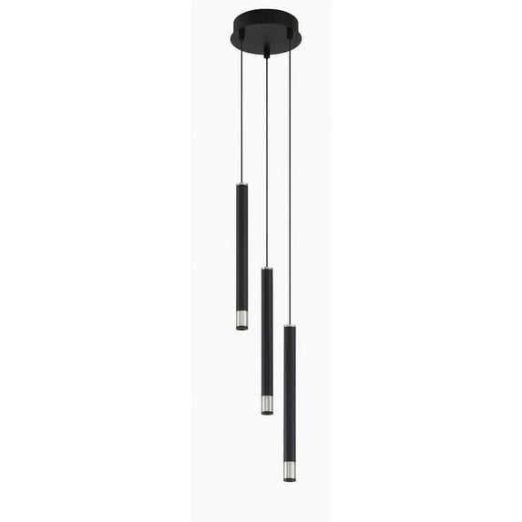 P5400-691-L-George Kovacs Lighting-Wand - 15W 3 LED Pendant-13.75 Inches Tall and 7 Inches Wide