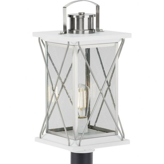 P540068-135-Progress Lighting-Barlowe - Outdoor Light - 1 Light in Farmhouse style - 9 Inches wide by 20 Inches high-Stainless Steel Finish