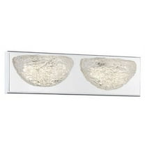 P5442-077-L-George Kovacs Lighting-Modern Ice - 20W 2 LED Bath Vanity In Traditional Style-4.5 Inches Tall and 16 Inches Wide