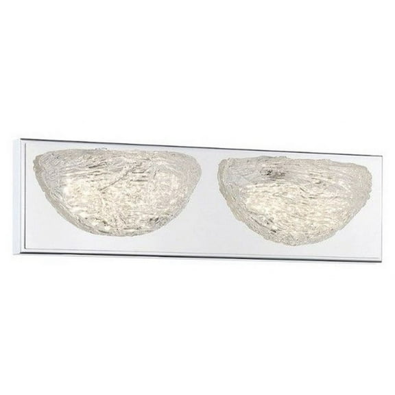 P5442-077-L-George Kovacs Lighting-Modern Ice - 20W 2 LED Bath Vanity In Traditional Style-4.5 Inches Tall and 16 Inches Wide